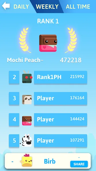 Скачать Stacky Bird: Fun Egg Dash Game мод — Безлимитные монеты и все скины — скриншот 5