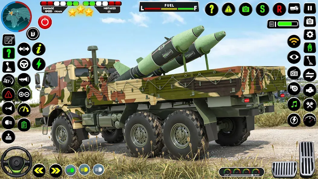 Army Truck Transporter Game 3D — скачать мод: Безлимитные деньги и все уровни открыты — скриншот 3 Army Truck Transporter Game 3D — скачать мод: Безлимитные деньги и все уровни открыты — скриншот 3