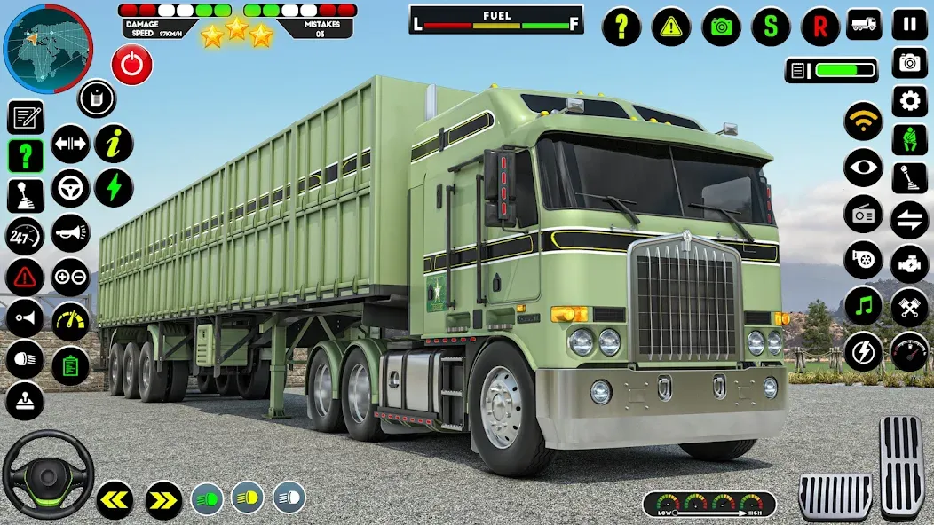 Army Truck Transporter Game 3D — скачать мод: Безлимитные деньги и все уровни открыты — скриншот 5 Army Truck Transporter Game 3D — скачать мод: Безлимитные деньги и все уровни открыты — скриншот 5