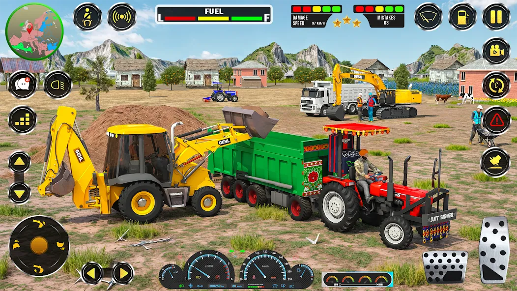 Real JCB Construction Games 3D мод на Андроид: Безлимитные деньги и техника открыта — скриншот 4