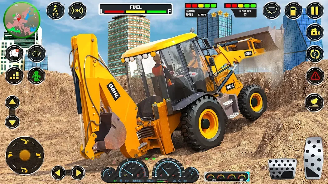Real JCB Construction Games 3D мод на Андроид: Безлимитные деньги и техника открыта — скриншот 5