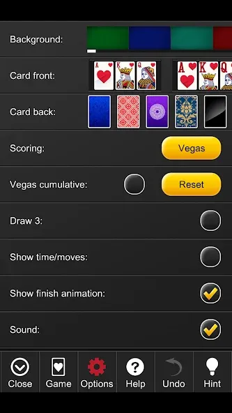 Solitaire Epic мод на Андроид: Безлимитные монеты и подсказки — скриншот 5