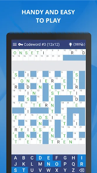 Keywords — Codeword Puzzle — скачать мод: Открыты все уровни и подсказки — скриншот 1 Keywords — Codeword Puzzle — скачать мод: Открыты все уровни и подсказки — скриншот 1