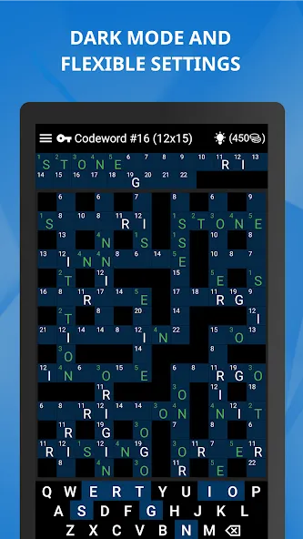 Keywords — Codeword Puzzle — скачать мод: Открыты все уровни и подсказки — скриншот 3 Keywords — Codeword Puzzle — скачать мод: Открыты все уровни и подсказки — скриншот 3