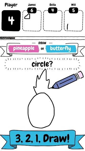 Скачать Draw it на Андроид с модом — Подсказки и безлимитные попытки — скриншот 1