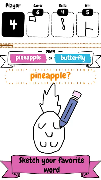Скачать Draw it на Андроид с модом — Подсказки и безлимитные попытки — скриншот 2