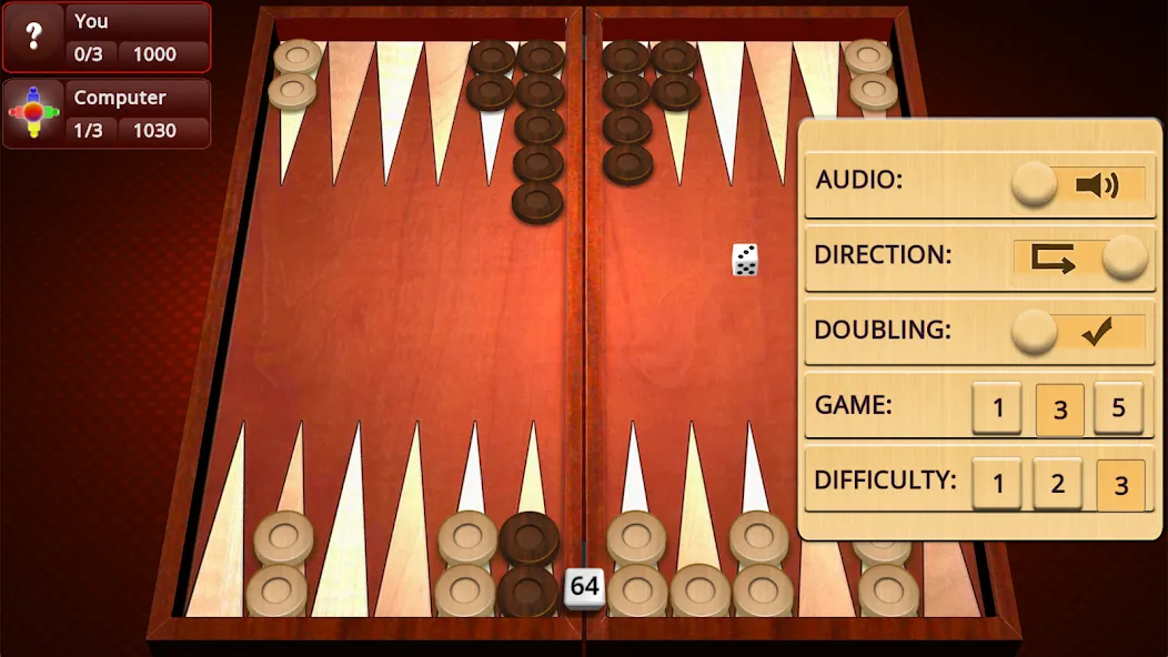 Backgammon Mighty взломанный APK — Без рекламы и все функции открыты — скриншот 3