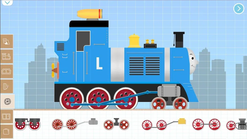 Labo Brick Train Game For Kids MOD APK скачать на Андроид — Разблокированы все поезда и уровни — скриншот 1