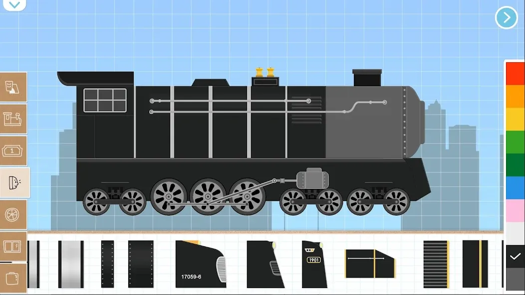 Labo Brick Train Game For Kids MOD APK скачать на Андроид — Разблокированы все поезда и уровни — скриншот 2