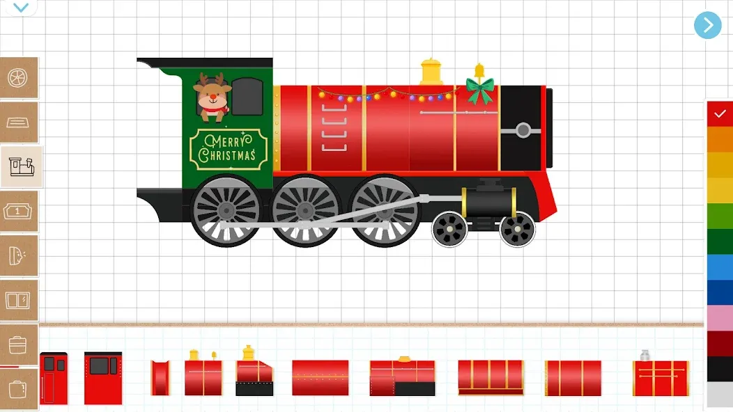 Christmas Train Game For Kids взломанный APK — Открыты все праздничные уровни — скриншот 2 Christmas Train Game For Kids взломанный APK — Открыты все праздничные уровни — скриншот 2