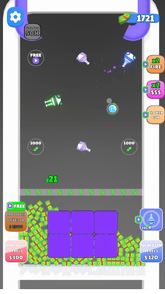 Guns and Bounce — Безлимитные патроны и монеты, скачать мод APK — скриншот 2