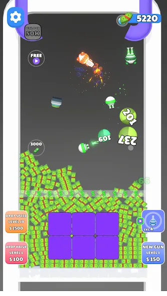 Guns and Bounce — Безлимитные патроны и монеты, скачать мод APK — скриншот 3