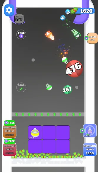 Guns and Bounce — Безлимитные патроны и монеты, скачать мод APK — скриншот 4