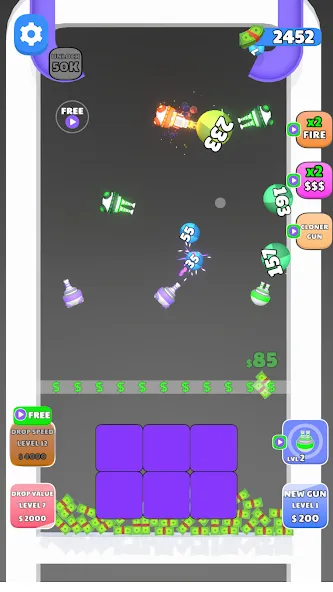 Guns and Bounce — Безлимитные патроны и монеты, скачать мод APK — скриншот 5