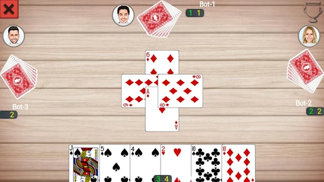 Мод Callbreak Prince: Card Game — Безлимитные монеты и подсказки, скачать APK — скриншот 4
