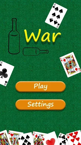 War - card game на телефон — скачать мод: Безлимитные монеты и быстрые победы — скриншот 1 War - card game на телефон — скачать мод: Безлимитные монеты и быстрые победы — скриншот 1