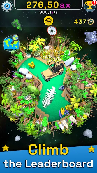 Planet Evolution: Idle Clicker на телефон — скачать мод: Безлимитные ресурсы и ускоренное развитие — скриншот 4