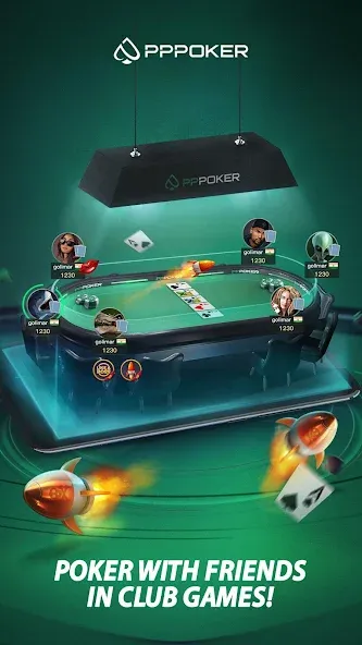 PPPoker-Home Games на телефон — скачать мод: Безлимитные фишки и открыты столы — скриншот 4 PPPoker-Home Games на телефон — скачать мод: Безлимитные фишки и открыты столы — скриншот 4