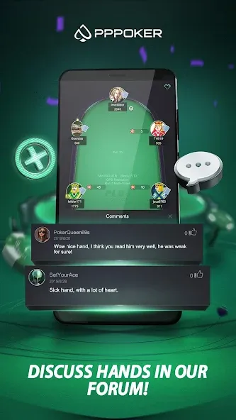 PPPoker-Home Games на телефон — скачать мод: Безлимитные фишки и открыты столы — скриншот 5 PPPoker-Home Games на телефон — скачать мод: Безлимитные фишки и открыты столы — скриншот 5