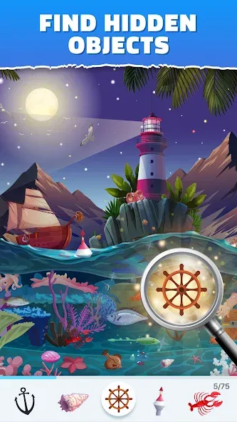 Скачать Bright Objects - Hidden Object мод — Много подсказок и открыты уровни — скриншот 1 Скачать Bright Objects - Hidden Object мод — Много подсказок и открыты уровни — скриншот 1