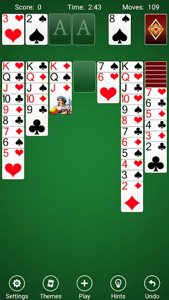 Solitaire (Мод: Без рекламы и все карты открыты) — скачать на Андроид — скриншот 1 Solitaire (Мод: Без рекламы и все карты открыты) — скачать на Андроид — скриншот 1