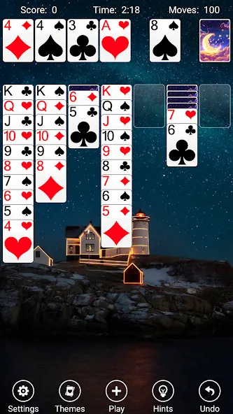 Solitaire (Мод: Без рекламы и все карты открыты) — скачать на Андроид — скриншот 2 Solitaire (Мод: Без рекламы и все карты открыты) — скачать на Андроид — скриншот 2