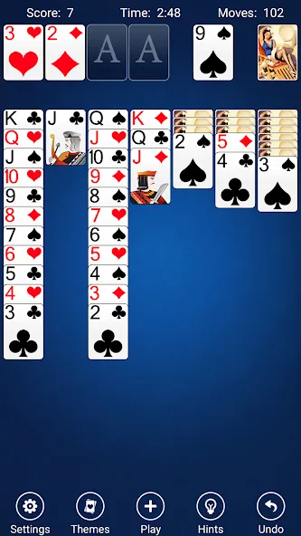 Solitaire (Мод: Без рекламы и все карты открыты) — скачать на Андроид — скриншот 3 Solitaire (Мод: Без рекламы и все карты открыты) — скачать на Андроид — скриншот 3