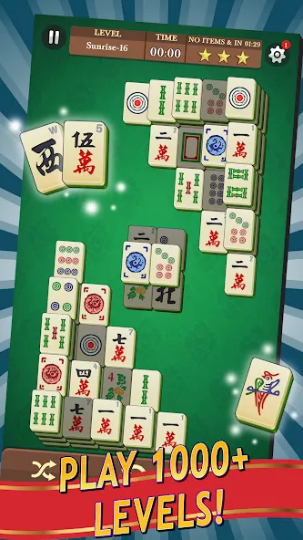 Mahjong MOD APK скачать на Андроид — Без рекламы и все уровни открыты — скриншот 1