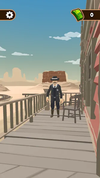 Western Cowboy: Shooting Game бесплатно на Андроид — мод: Безлимитные деньги и патроны — скриншот 1