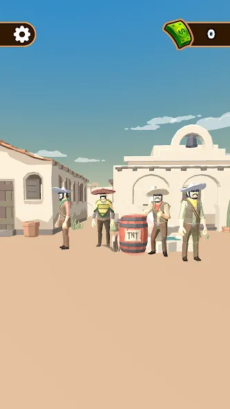Western Cowboy: Shooting Game бесплатно на Андроид — мод: Безлимитные деньги и патроны — скриншот 2