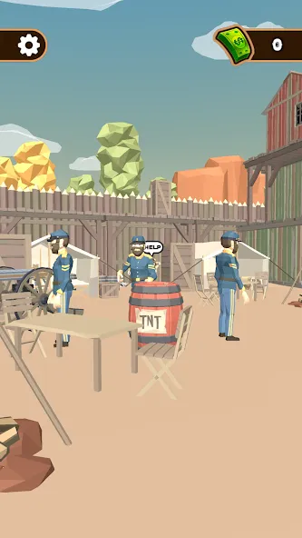 Western Cowboy: Shooting Game бесплатно на Андроид — мод: Безлимитные деньги и патроны — скриншот 3