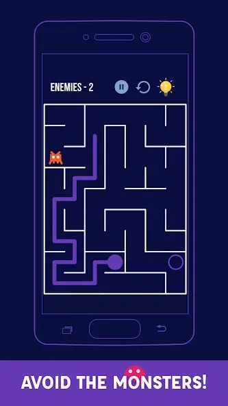 Mazes & More MOD APK: Бесконечные лабиринты и подсказки — скриншот 3