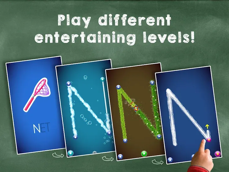 Скачать взлом Kids Learn : ABC Alphabet Game — Все буквы и задания открыты — скриншот 2
