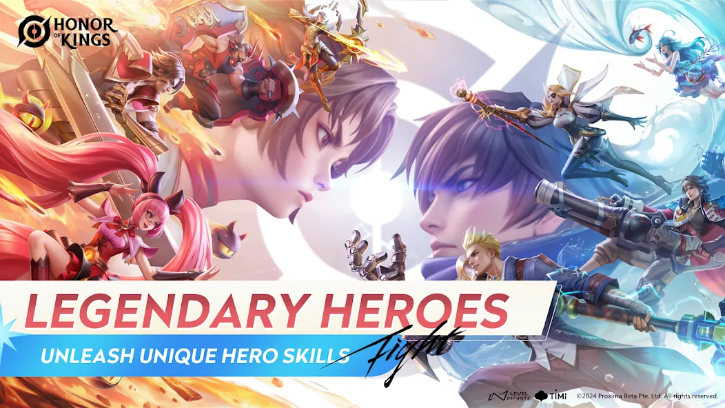 Honor of Kings MOD APK скачать на Андроид — Безлимитные деньги и алмазы — скриншот 1