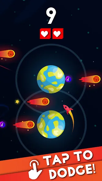 Rocket Spin: Space Survival взлом APK — Безлимитные ресурсы и мощное оружие — скриншот 2