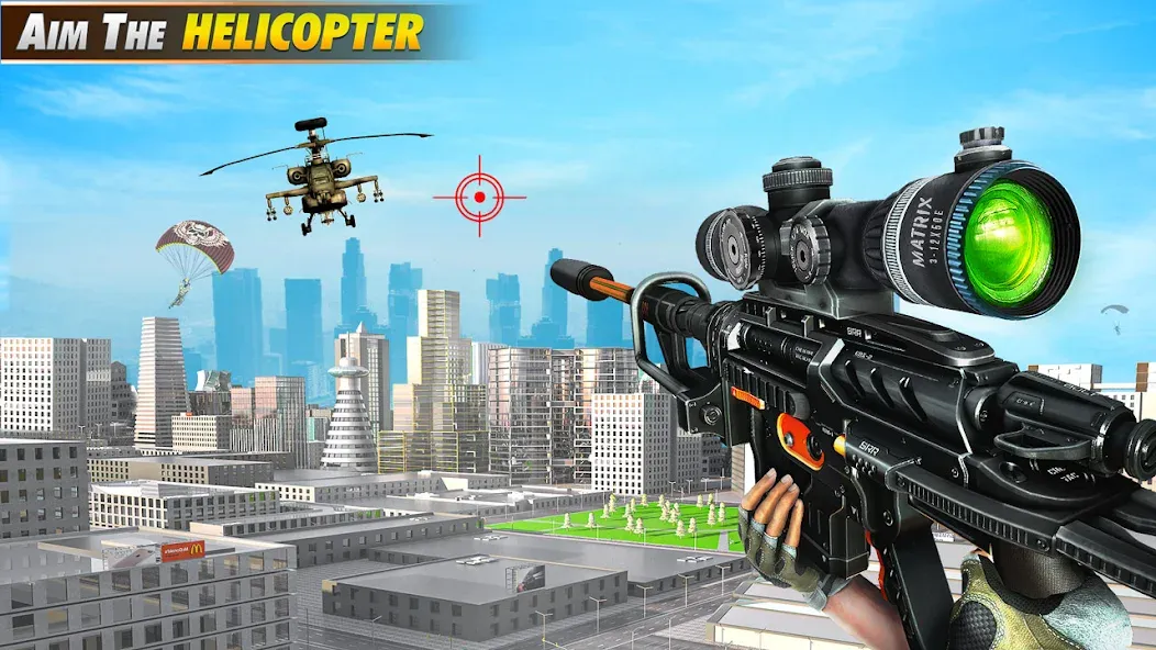 Sniper Shooter Mission Games — последняя версия с модом (Безлимитные патроны и оружие) — скриншот 1 Sniper Shooter Mission Games — последняя версия с модом (Безлимитные патроны и оружие) — скриншот 1
