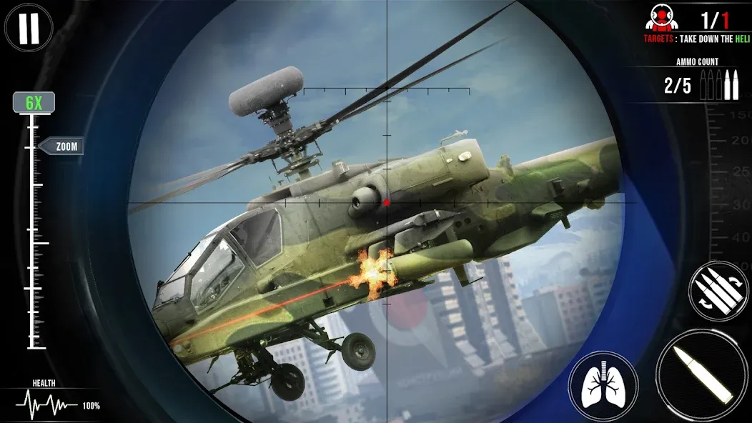 Sniper Shooter Mission Games — последняя версия с модом (Безлимитные патроны и оружие) — скриншот 4 Sniper Shooter Mission Games — последняя версия с модом (Безлимитные патроны и оружие) — скриншот 4