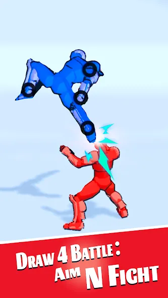 Скачать Draw 4 Battle: Aim N Fight на Андроид с модом — Безлимитные деньги и патроны — скриншот 3