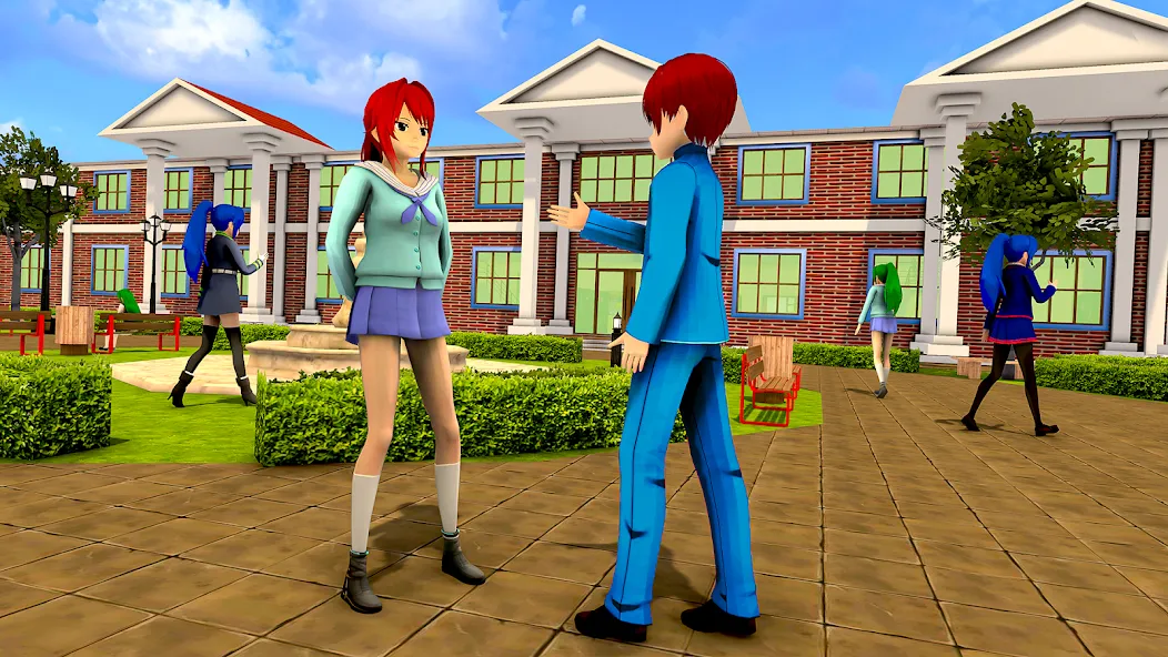 Anime High School Girl Life 24 на телефон — скачать мод: Безлимитные деньги и энергия — скриншот 2