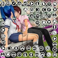 Anime High School Girl Life 24 на телефон — скачать мод: Безлимитные деньги и энергия