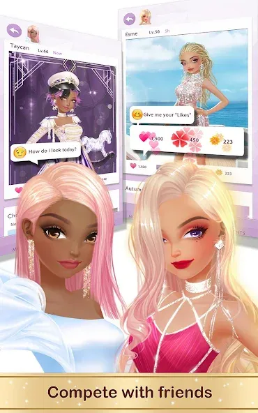 Fashion Fantasy: Glam Stylist мод на Андроид: Безлимитные деньги и наряды — скриншот 3 Fashion Fantasy: Glam Stylist мод на Андроид: Безлимитные деньги и наряды — скриншот 3