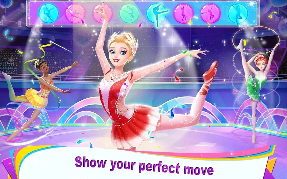 Gymnastics Queen — Безлимитные монеты и все костюмы, скачать мод APK — скриншот 1