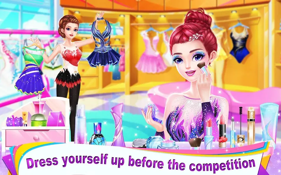 Gymnastics Queen — Безлимитные монеты и все костюмы, скачать мод APK — скриншот 2
