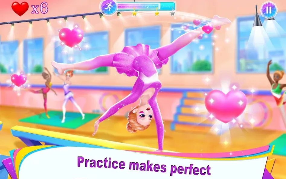 Gymnastics Queen — Безлимитные монеты и все костюмы, скачать мод APK — скриншот 4