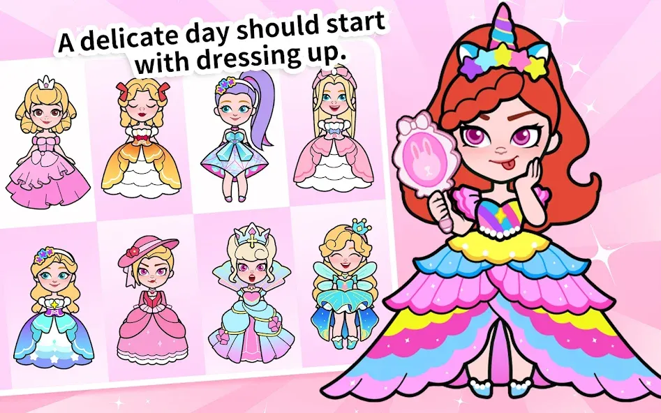Мод Paper Princess's Dream Castle — Безлимитные монеты и все наряды, скачать APK — скриншот 2