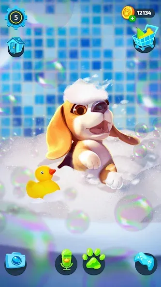 Скачать Tamadog - Puppy Pet Dog Games на Андроид с модом — Безлимитные монеты и все питомцы — скриншот 5