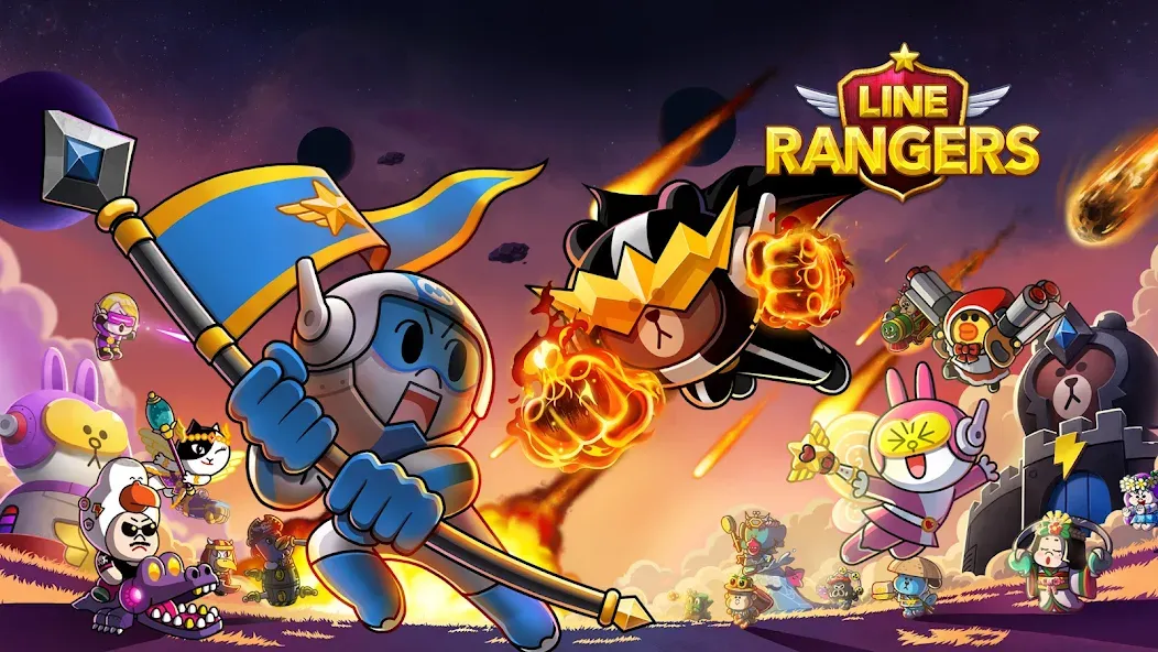 Скачать LINE Rangers: Brown-Cony Wars! последней версии — Безлимитные деньги и алмазы — скриншот 5 Скачать LINE Rangers: Brown-Cony Wars! последней версии — Безлимитные деньги и алмазы — скриншот 5