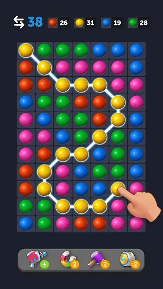 Bubble Link - Connect & Match взлом на Андроид — Безлимитные монеты и все уровни — скриншот 1