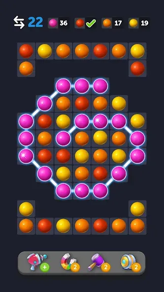 Bubble Link - Connect & Match взлом на Андроид — Безлимитные монеты и все уровни — скриншот 5