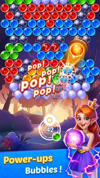Bubble Shooter Genies взломанный APK — Безлимитные монеты и жизни — скриншот 5
